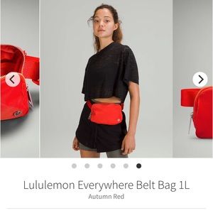 Lululemon Belt Bag Autumn Red 1L❤️